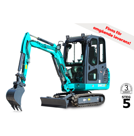 Minigrvare, Grvmaskin